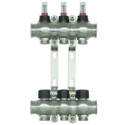 Колекторний блок з витратомірами Raftec STEEL 1"х3 RC03-03